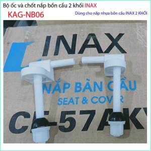 Ốc chốt nhựa KAG-NB06 dùng cho nắp bàn cầu Linax bộ ốc chốt cho nắp KHÔNG rơi êm bồn cầu LInax ốc dài 10.5cm