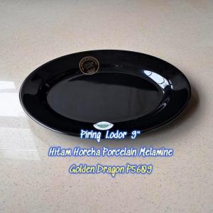 Piring Lodor 9" Horeka Porcelain Melamine - Golden Dragon P5609