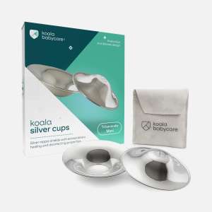 Koala Babycare Koala Silver Cups | Breastfeeding Sore Crack Nipple Shield Cover Care Cream Protector Maternity Gift Barang Ibu Mengandung Bersalin