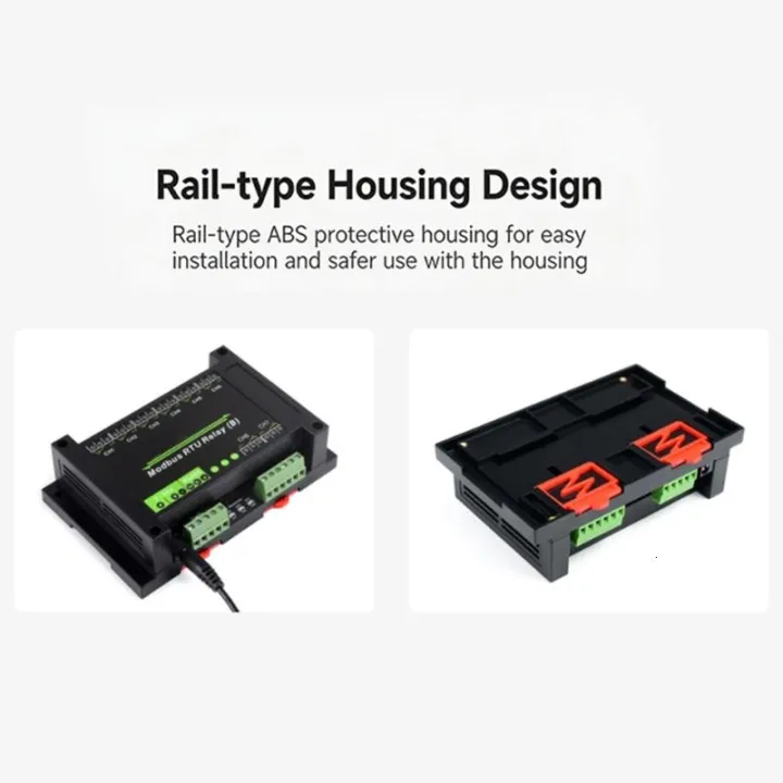 Modbus Led Light Modbus RTU Enabled 8 Relays Output Module with RS485 Interfaces ...