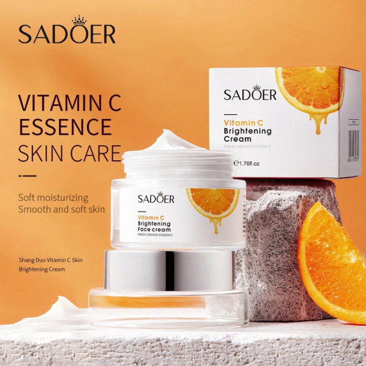 SADOER Vitamin C Brightening Face Cream Fresh Orange Essence