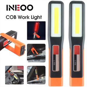 INEOO Powerful COB LED Work Light Garage Mechanic Lamp USB Rechargeable Flashlight Magnetic Torch Emergency Light Warning Light