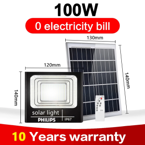 PHILIPS 3000W Solar Light 50X Bright BUY 1 TAKE 1 LED Outdoor Sensor Solar Flood Light Waterproof