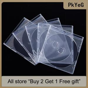 [COD] PkYeG Tool 5 10pcs Household Standard Single Disc Storage Boxes DVD Case CD Case Empty Clear Plastic CD Case Disc CD Box