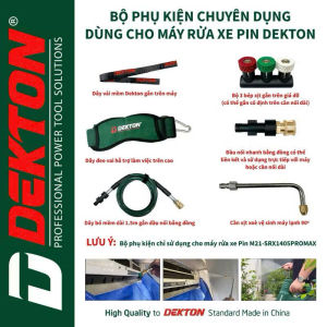 Bộ phụ kiện chuyên dụng DEKTON cho anh em vệ sinh máy lạnh lắp vào máy rửa xe M21-SRX1406PROMAX & M21-SRX775PRO