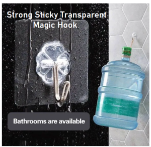 [MALAYSIA Ready Stock] Stainless Steel Magic Wall Hook/ Stick-On Hook HomeHuk ( 1pcs )