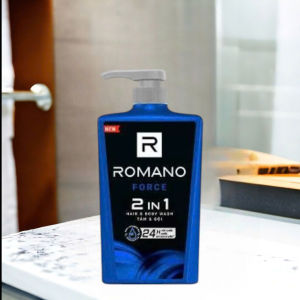 Tắm Gội Romano 2in1 650g – Hương Nước Hoa Nam Tính Sạch Gàu Thơm Lâu