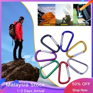 Hanging Buckle Aluminum Alloy D-ring Locking Carabiner Screw Lock Hanging Hook Buckle Keychain for Outdoor Camping HikingClimbing Buckle Hook Clip Snap Key Carabiner Clip Set