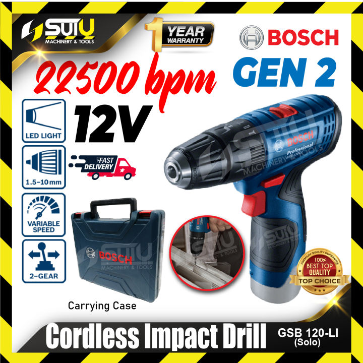 BOSCH GSB 120-LI / GSB120-LI GEN II 12V 30NM Cordless Impact Drill ...