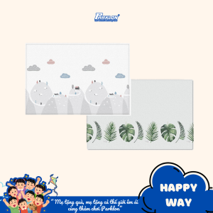 Thảm Em Bé Cao Cấp Parklon Chính Hãng Hàn Quốc Êm Ái  Chống Sốc Chống Trượt Nhiều Hoạ Tiết (190x130x1.2)cm