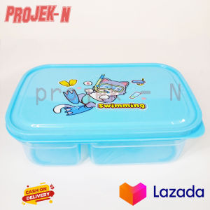 Tempat Makan Bekal Anak Segi 3 Sekat Sovenir Ulang tahun Hadiah