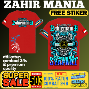 (ZMA02)KAOS MAJELIS ZAHIRMANIA LENGAN PENDEK UKURAN ANAK DAN DEWASA"FREE STIKER"