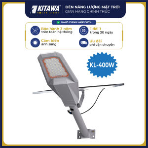 Đèn Đường Phi Thuyền Năng Lượng Mặt Trời 400W KITAWA PT3400 Chiếu Sáng Suốt Đêm Chống Nước IP65