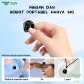 TNW A30 Wireless Clip on Mic Microphone Dual Mikrofon Wireless Mikrofon hp Lavalier Microphone wireless Plug & Play Lapel Mic dan Charging Case for TikTok YouTube Facebook Live Stream. 