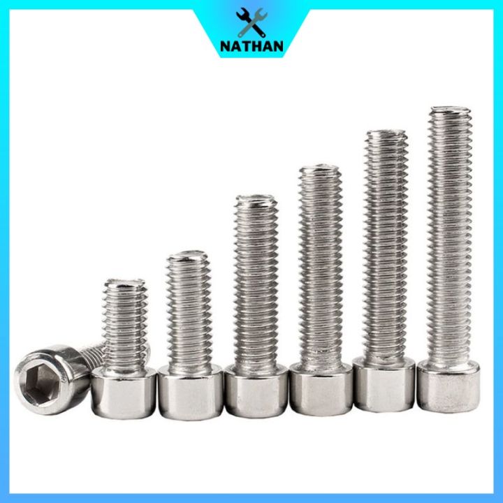 M6 X 60mm Stainless Steel Allen Bolts – Cap Head Screws A2 (Pack Of 10) By Fabory