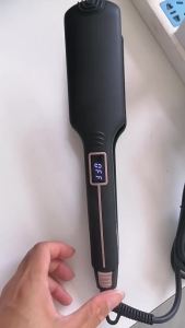2026 Hot Sale [ Shipped from China ] in foreign trade: Infrared hair straightener and curler dual-use straightener hair straightening board bangs straightener B3