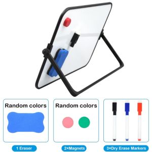 YUNAFIN with Stand Dry Erase White Board Erasable Double-Sided ic Whiteboard Portable White Board Easel For Work School