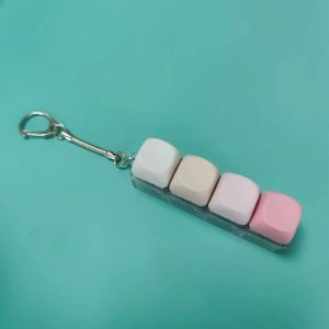 MINIFELE 262 Key Button Finger Keyboard Keycap 1/2/3/4/9 Keys Fidget Keychain Gadget Decompression Toy Adult