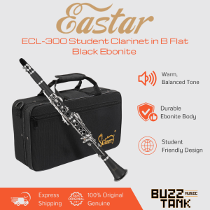 Eastar ECL-300 & ECL-400 Clarinet in B Flat Black Ebonite
