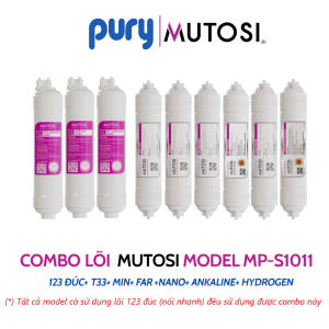Bộ 10 Lõi Lọc Nước MUTOSI - Hàng chính hãng - 123 Đúc - Màng RO - 6 Lõi chức năng (có phân loại lẻ)