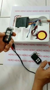 alarm motor panom starter 2 remote anti maling motor