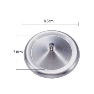OOC Durable Stainless Steel Cup Lids Leakproof Dust-Proof Drink Cup Lids Kitchen Fresh Keeping Cover 8.5/9.3/10.2cm Mug Cover Tea