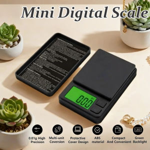 Mini Electronic Digital Scale 0.01/0.1g High Precision Portable Jewelry Kitchen Food Weighting Scale
