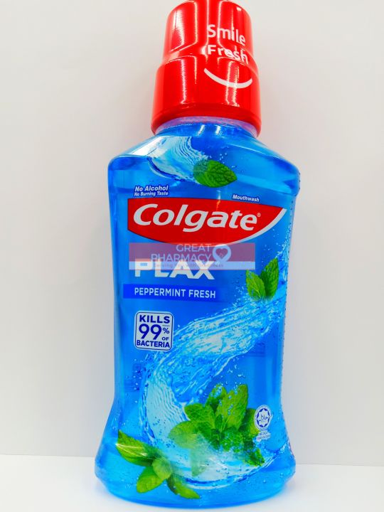 Colgate Mouthwash Plax Peppermint (250ml) Lazada