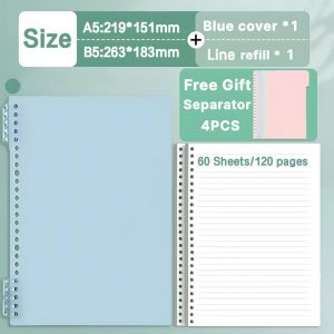 A5/B5 Loose Leaf Notebook Refill Pages/Binder Refill Notebook for School Office (80 leaves)