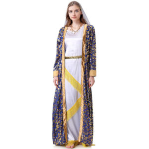 11.11 Halloween Greek Muse Court Cleopatra Robe Medieval Costume Drama COS Costume