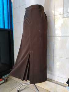 ROK HITTAM BB ROK KERJA SEPAN BELAH BELAKANG. ROK SEKOLAH PANJANG