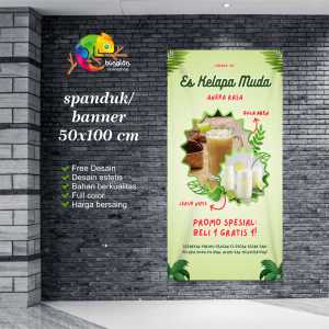 Cetak Spanduk Banner Es Kelapa Muda