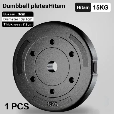 10 kg Plate barbel dumbel diameter diameter 3CM PVC Dumbel Dumbbell Weight Plate Rubber Cement Plates