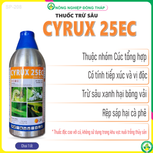 Chế phẩm Trừ Sâu CYRUX 25EC (Chai 1 lít)
