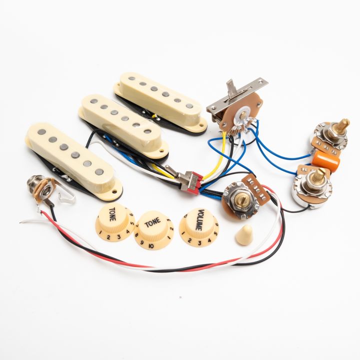 SSS Alnico Pickup Set với 2v 1t dây cố định đường điện 5-cách đồng trục ...