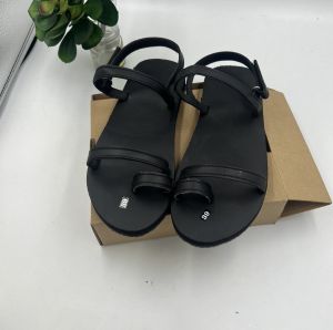 dép sandal nam nữ A20 sát ngón đen (xăng đan học sinh)