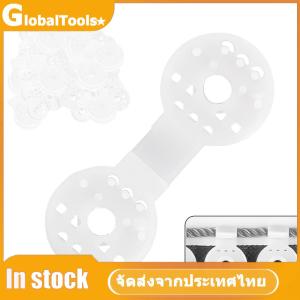 50/100pcs ติดตั้งเครื่องหมายเน็ตเท็นต์รอบสวนกันนกแบบเคลื่อนย้ายได้คลิปเน็ตติ้งป้องกันนกซ้ำใช้ง่ายเบาสำหรับเรือนกระจกกลางแจ้ง