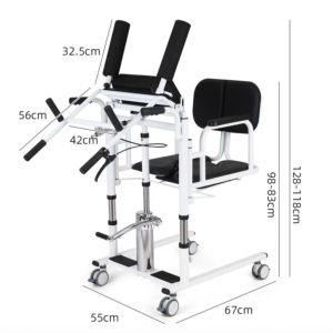 Hydraulic Transfer Chair With Body Riser Kerusi Roda Elderly Bedridden Patient Transfer Rehabilitation