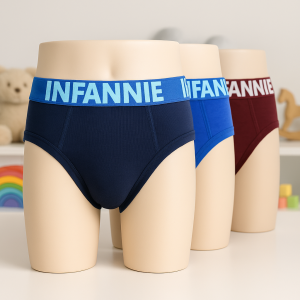 3PCS Teenager Boy Cotton Stylist Underwear Briefs