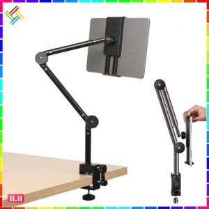 Bedside desk phone and tablet lazy stand featuring lightweight aluminum body and non slip feet