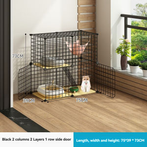 DIY Metal Anti-rust Cat Cage 3 Layer Pet Cage Foldable Sturdy Pet Furniture Cat House DIY Nest