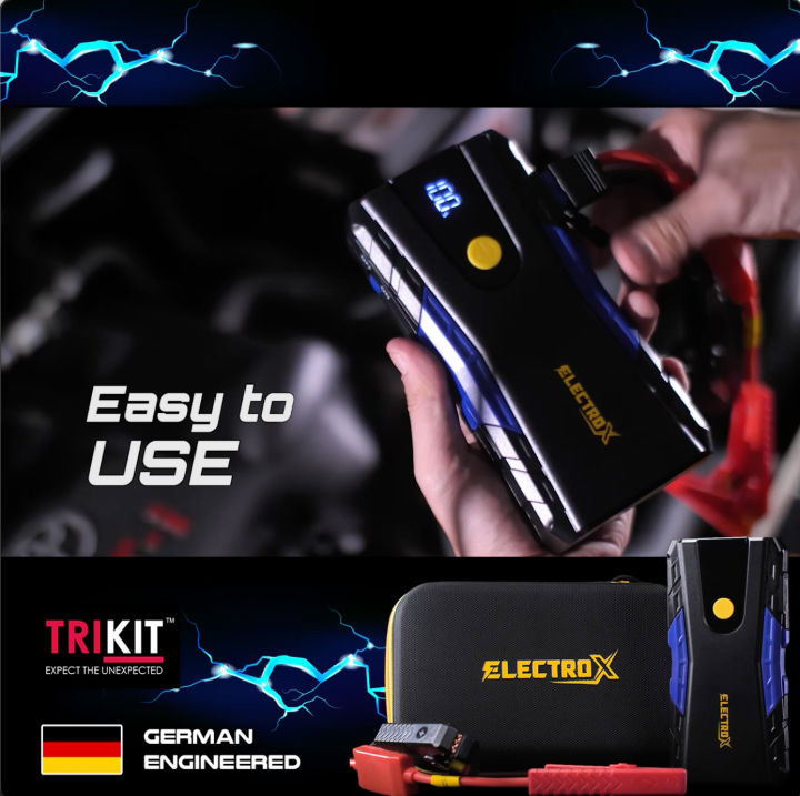 OFFER Electrox Powerbank Jumpstarter Rechargeable Battery Portable Car