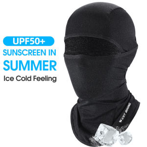WEST BIKING Face Mask Anti-UV Scarf Bandana Cycling Motor Ice Silk Headgear Helmet Liner Windproof Full Face Mask For Motorcycle