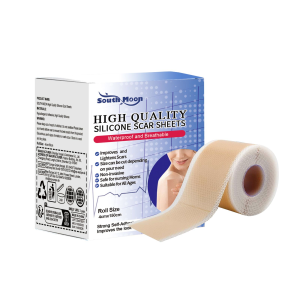 South Moon เทปเจลแผลเป็นไหม้รอยแผลเป็นจากซิลิโคนคุณภาพสูงแผ่นแผลเป็นช่วยปกป้องผิวจากแผลเป็นช่วยกันน้ำและระบายอากาศได้ดีช่วยปกป้องผิวขนาด4ซม. X 150ซม.