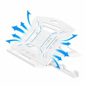 PRETTY MJ Black White Laptop Cooling Bracket Folding Bracket Adjustable Laptop Stand High Quality Multi-Angle Swivel Notebook Computer Holder Office Computer