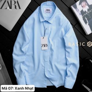 Áo sơ mi nam dài tay chất cotton lụa chống nhăn thấm hút bảng màu basic dễ phối GEN08