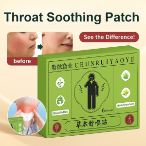 Herbal Throat Soothing Patch For Cough Relief Natural Organic Patch For Dry Itchy Throat Hoarse Voice Cooling Comfort Cough Relief Patch