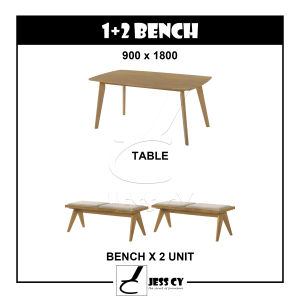 **NEW PRODUCT** KELANTAN RATTAN WOODEN DINING SET / SET MEJA MAKAN ROTAN KAYU / MUJI / 4 KERUSI / 6 KERUSI