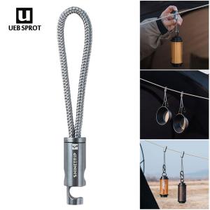 【New Arrival】 Camping and Hiking Rope Hanger with Wind Rope Buckle Portable Durable Lightweight Outdoor Equipment