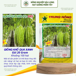 GÓI 20G (100H) - HẠT GIỐNG KHỔ QUA XANH F1 345 - TRUNG NÔNG